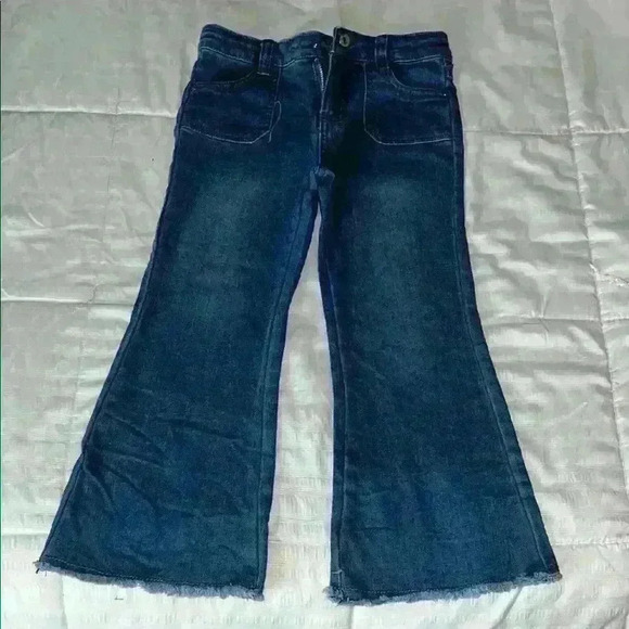 Stylish Dark Blue Flare Jeans - Picture 1 of 3